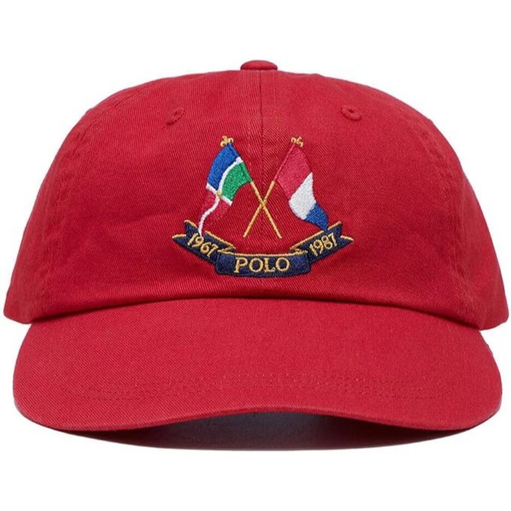 NWT Polo Ralph Lauren Men's Polo Pony Embroidered Baseball Cap RED OSFA